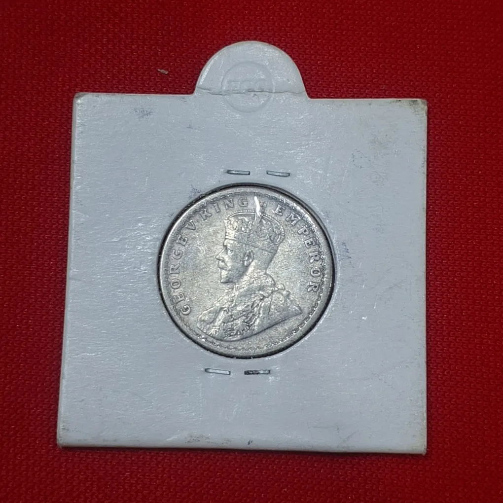 Rare Half Rupee 1934 Coin George V King Emperor