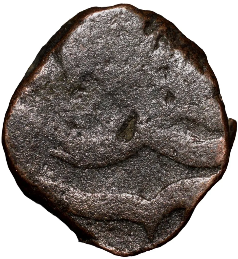 Copper Low Weight Paisa of Bhonsala Raja's of Nagpur (17th - 18th Cen. AD) from Anjangaon Unlisted New Variety