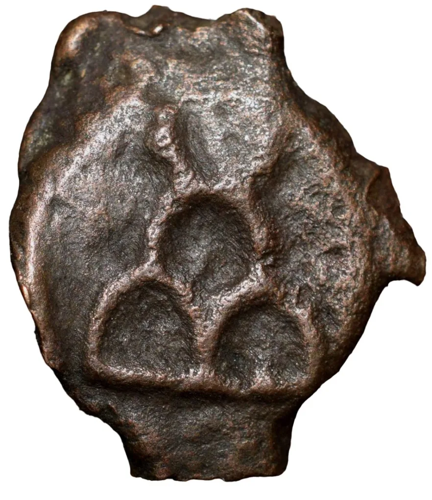 Cast Copper Kakani of Sunga Kingdom (187-75 BC) with Elephant Without Rider