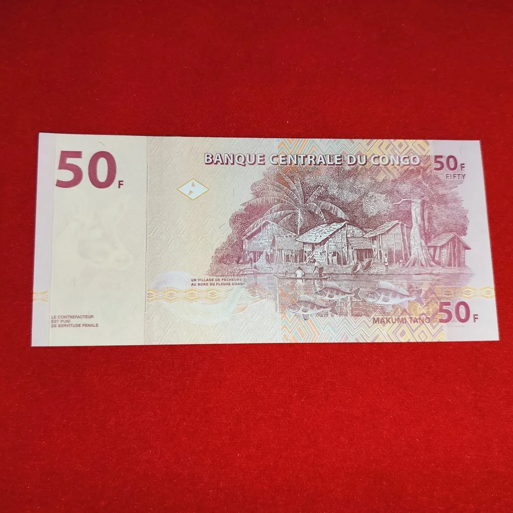 50 Francs Congo UNC Condition