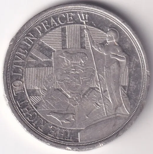 Gibraltar Half Crown Copper Nickel Coin #2