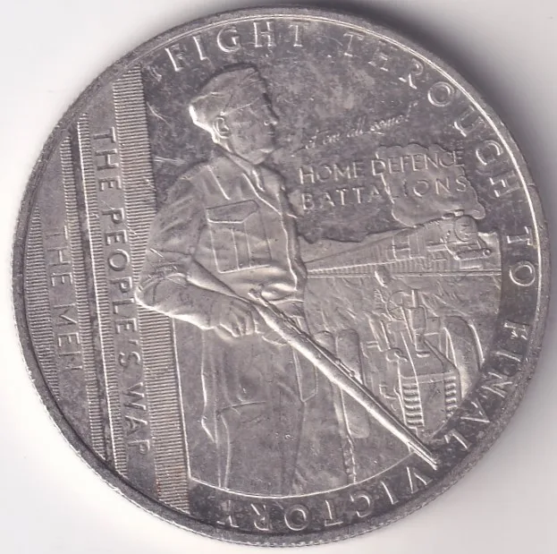 Gibraltar One Crown Copper Nickel Coin #2