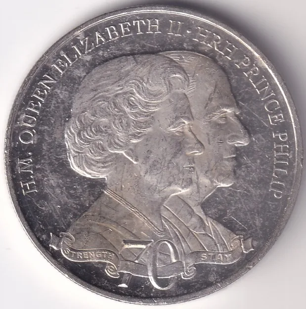 Gibraltar One Crown Copper Nickel Coin #4