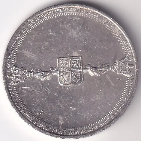 Gibraltar One Crown Copper Nickel Coin #11