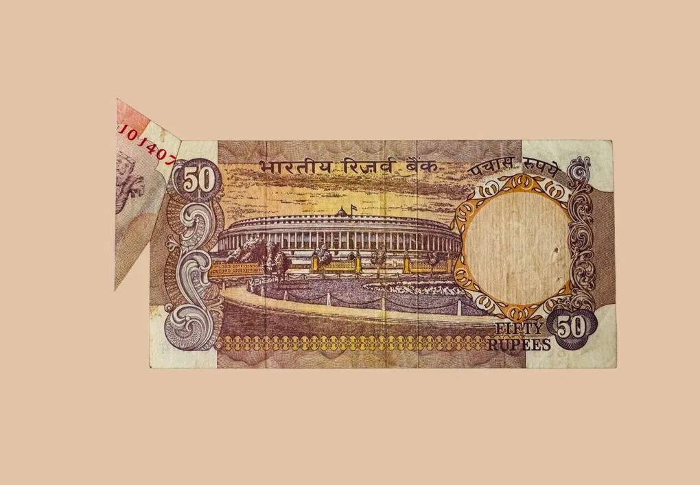 Rs 50 Vintage Issue Flap Error Very Unique and Rare