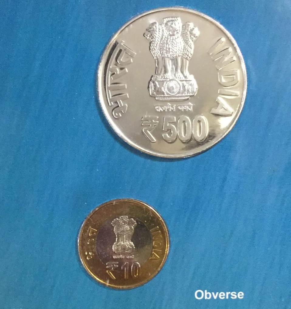 3rd India- Africa forum Summit ( Unc 2 Coins set) kolkatta mint