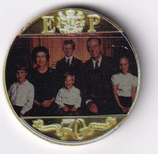 United Kingdom, Gibraltar 1 Crown 2021- Ellizabeth II Commemorative issue Rare Coloured Coin #M-53