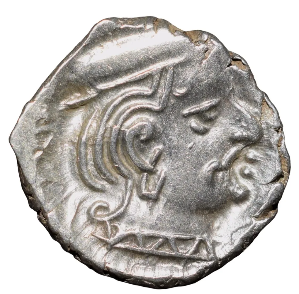 Silver Drachma Coin of Visvasimha (AD 275-82) of Western Kshatrapas Beautiful Grade