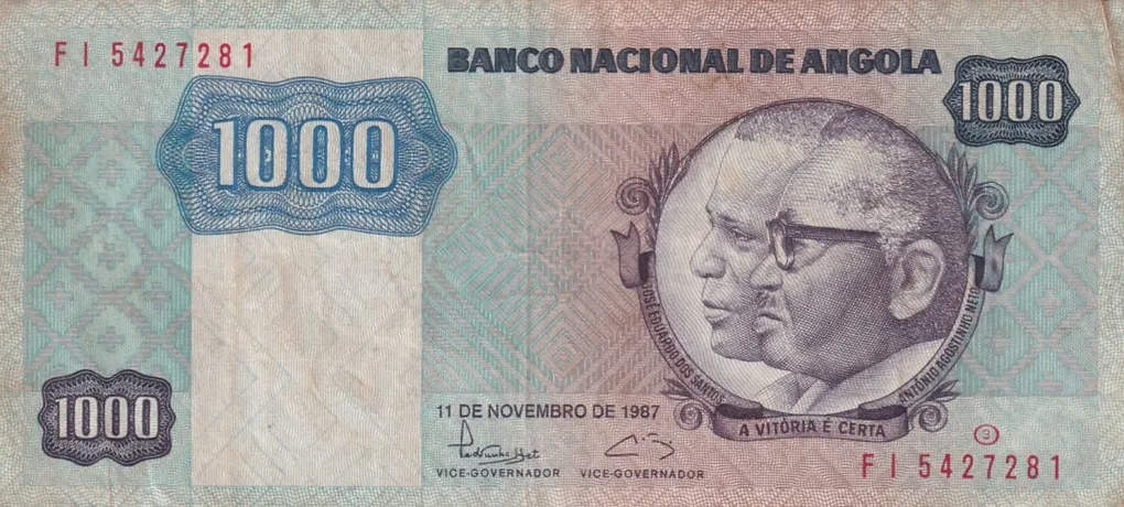 Angola 1000 Kwanzas Rare Note #b-2