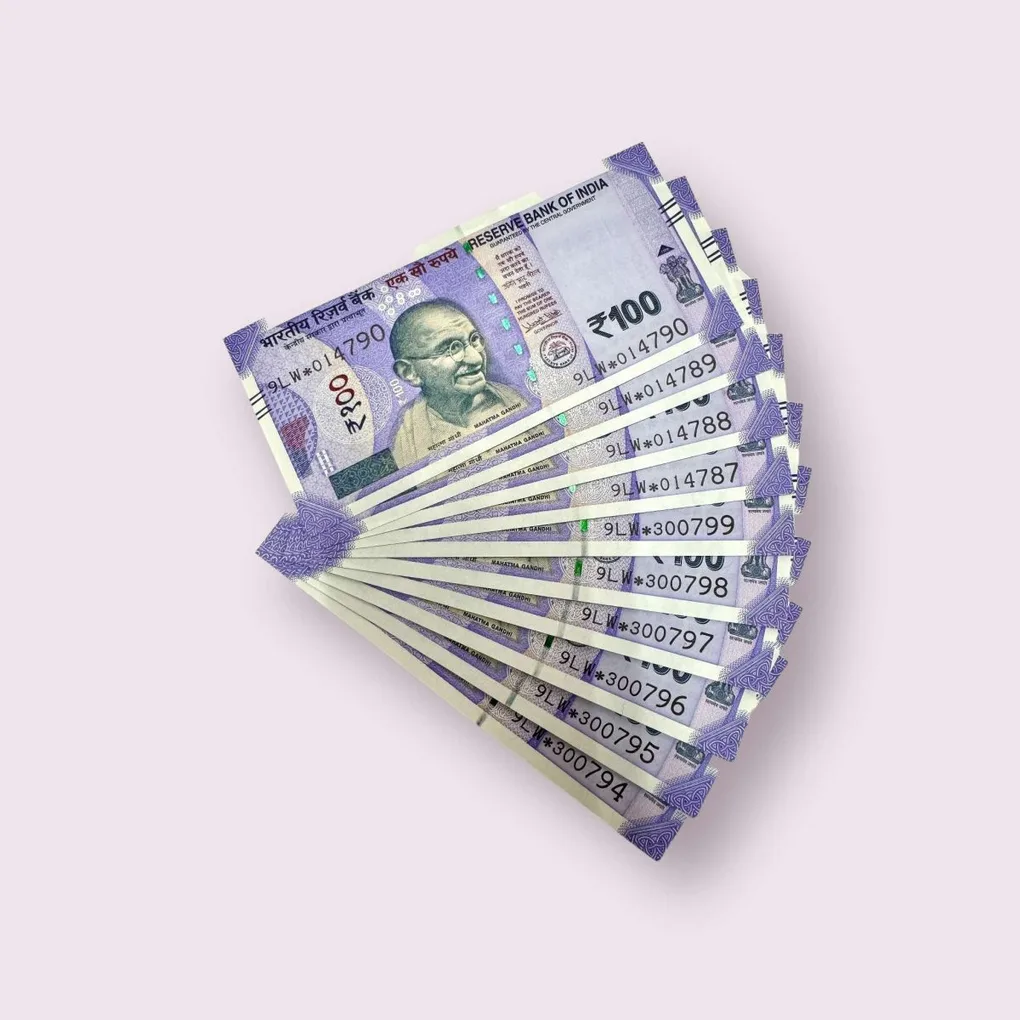 Rs 100 India Bank Note Latest Issue Star 10 Notes Lot Unique and Rare
