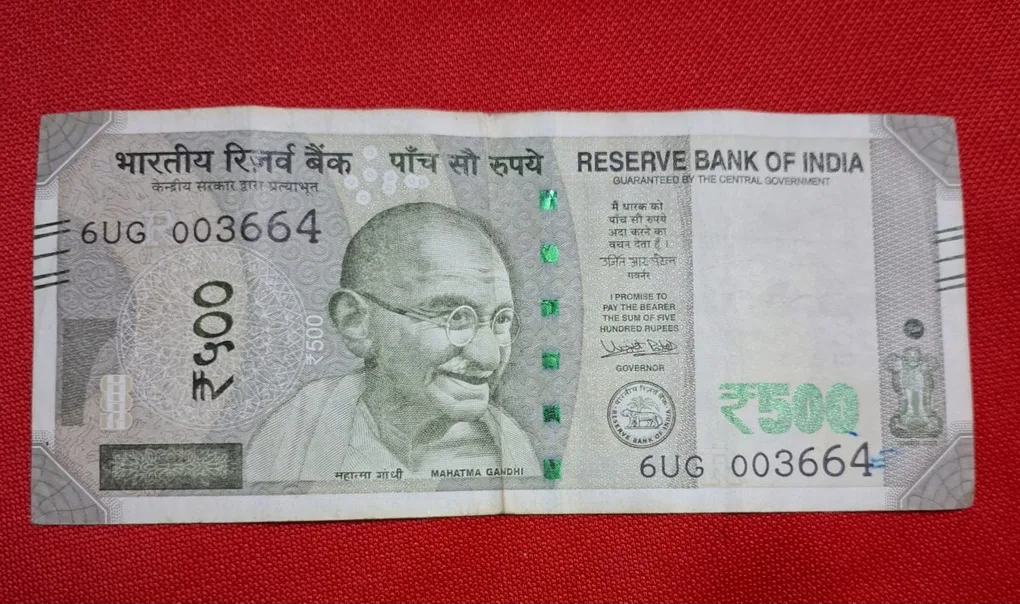 500 Rupee Note Colour Error Note