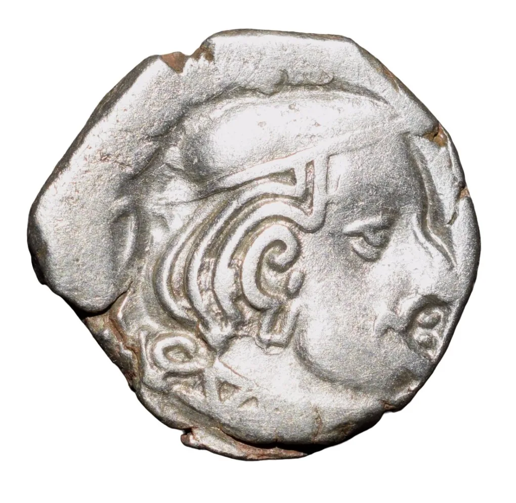 Silver Drachma Coin of Visvasimha (AD 275-82) of Western Kshatrapas Beautiful Grade