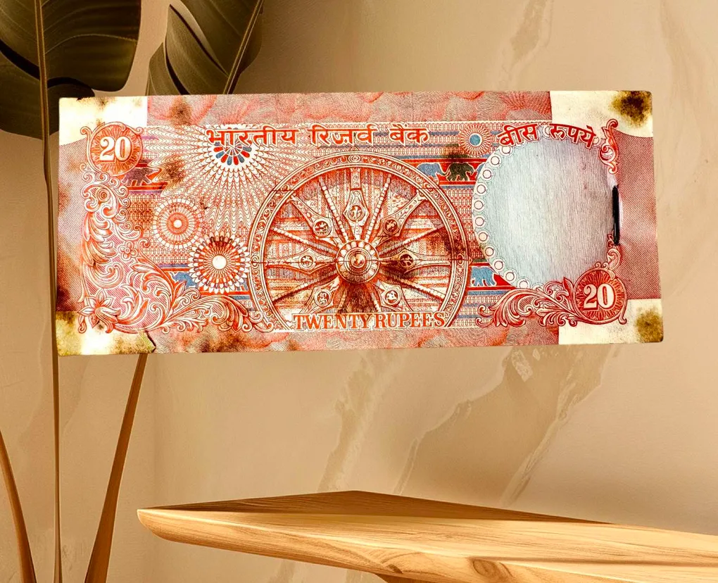 Rs 20 R N Malhotra Inset B India Banknote Serial packet GEM UNC Very Unique And Rare