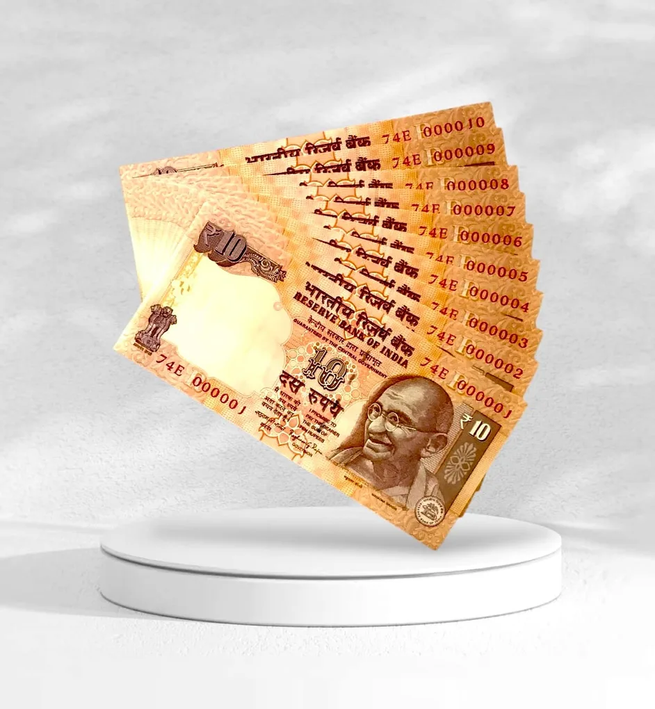 Rs 10 India Banknote Rare Issue Low Serial 000001 To 000010 Signed By Raghuram Rajan Inset R 2013 Year Unique and Rare