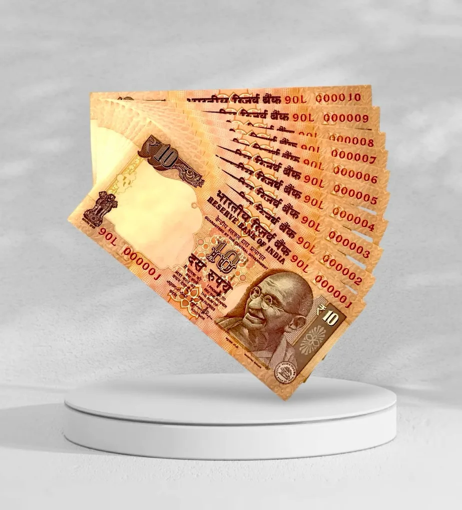 Rs 10 India Banknote Rare Issue Low Serial 000001 To 000010 Signed By Raghuram Rajan Inset R 2013 Year Unique and Rare