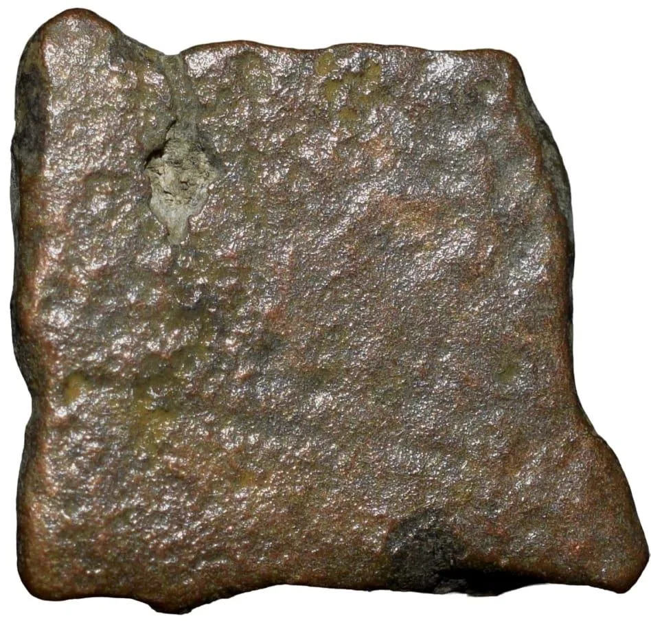 Copper Coin of City-State 'Eran-Vidisha' (2nd Cen. BC) with Lotus Flower & Traingular headed in Railing