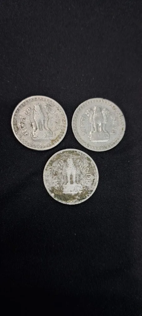 50 NAYA Paisa 1962 3 Coins Set