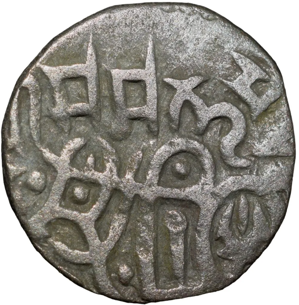 Billion Jital of Madana Pala(AD1080-1115) of Tomaras of Dillika Large Flan