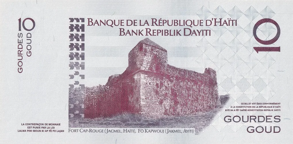10 Gourdes of Haiti Country (AD 2004) Bicentennial of Haiti's Independence