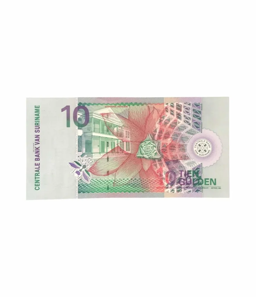 Suriname 10 Gulden World Bank note Ending 786 Issue Unique and Rare