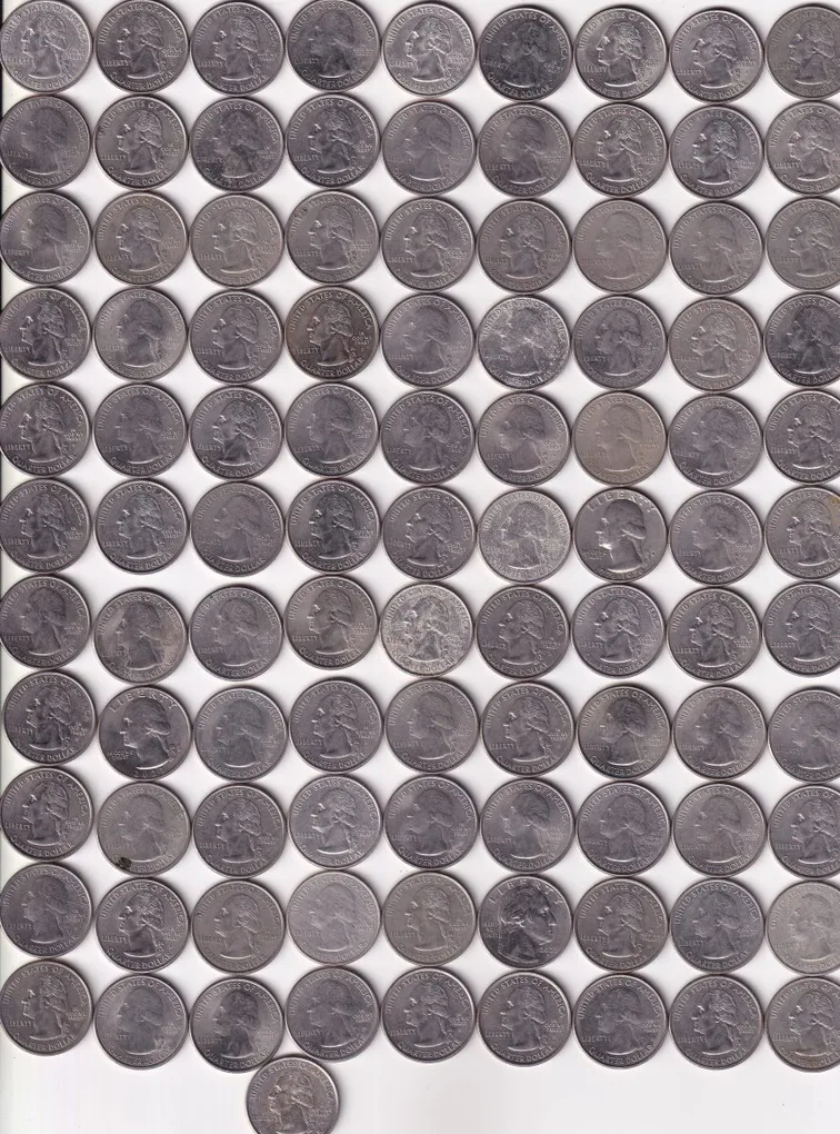 1/4 Dollar 100 Different Commemorative Issue of USA Coins