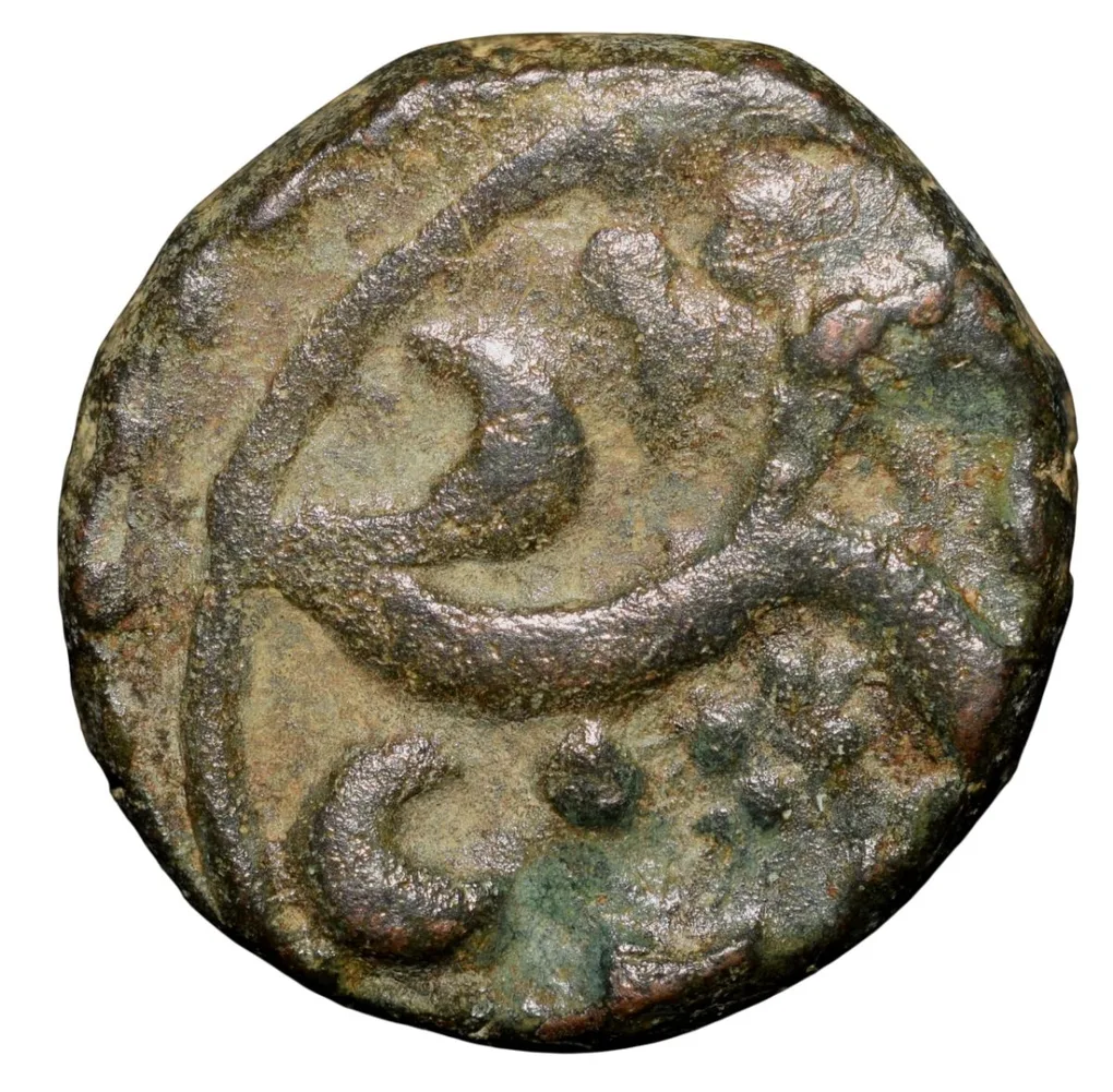 Copper Paisa of Jawad Mint of Gwalior State(1700-1800 AD) with Scimitar KM97