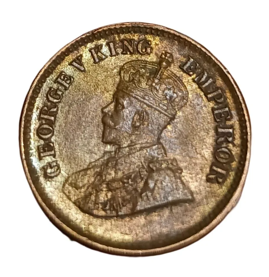 British India Copper 1/2 Pice Year 1927 King George-V High Collectable Grade.
