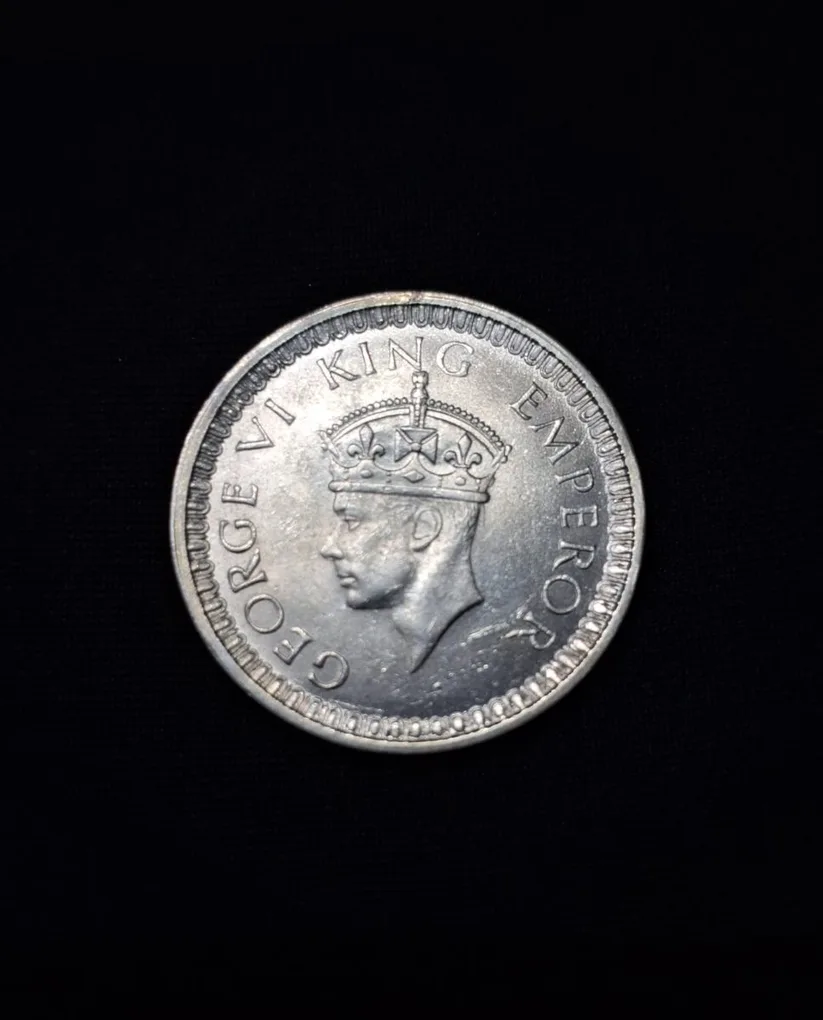 One Rupee 1942 Coin George VI King Emperor