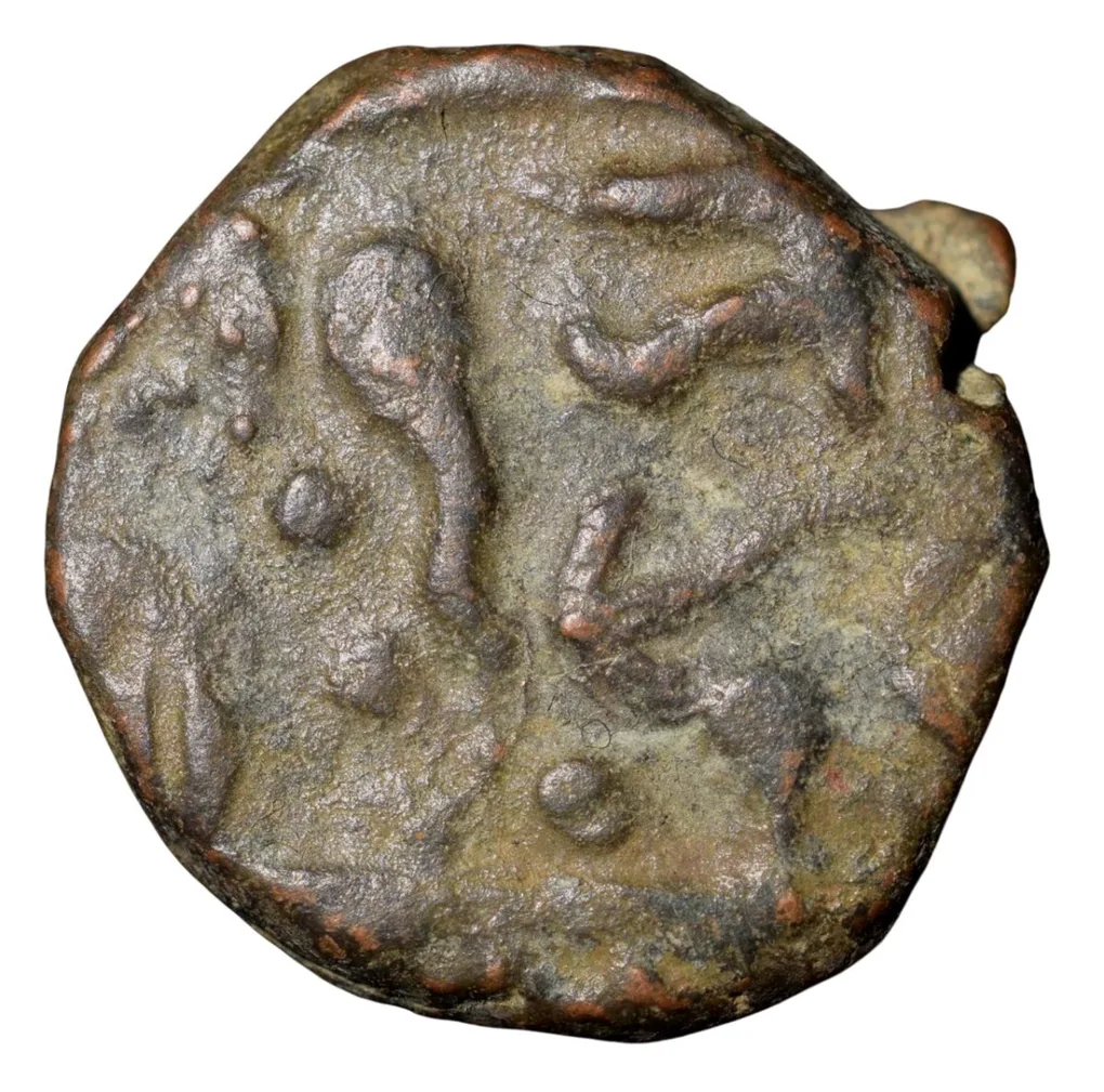 Copper Paisa of Jankoji Rao(AD1827-1843) of Gwalior State Jawad Mint KM107 Rare