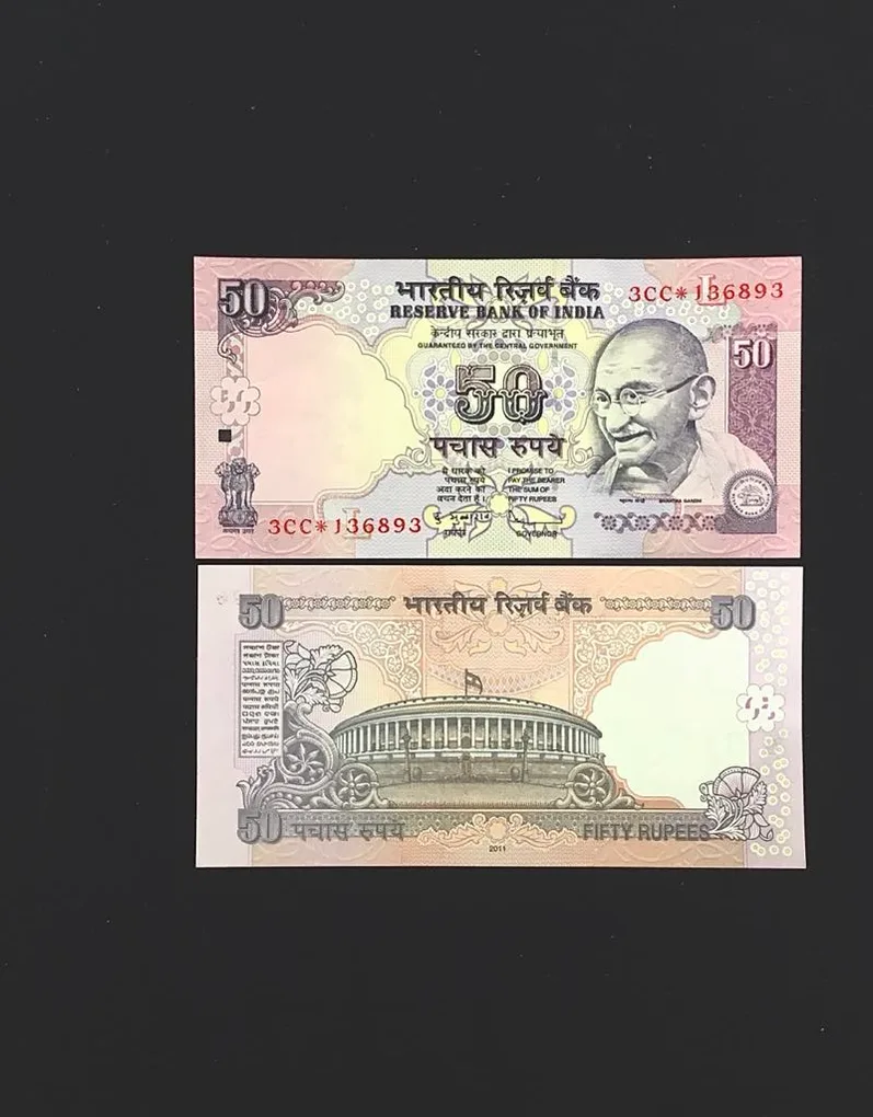 FS 13 Rs 50 Star Replacement Issue Signed by D Subbarao Inset L Prefix 3CC Year 2011 Issue Gem Unc
