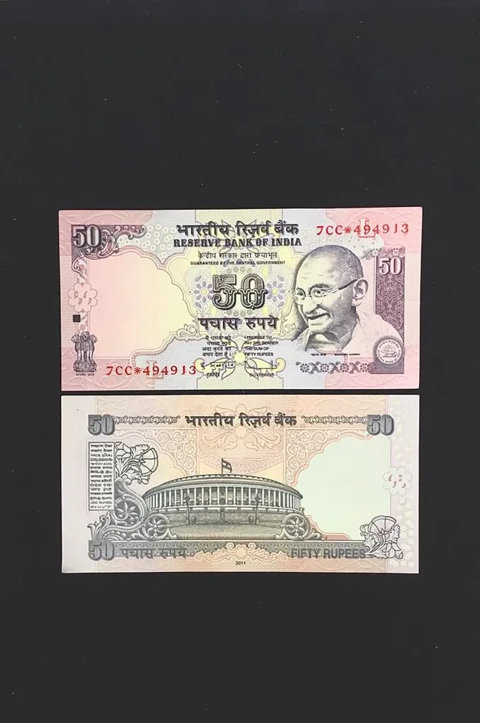 FS 17 Rs 50 Star Replacement Issue Signed by D Subbarao Inset L Prefix 7CC Year 2011 Issue Gem Unc