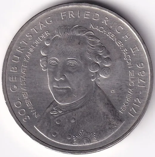 10 Euros 300th Anniversary of the Birth of Frederick the Great Unc Copper Nickel Coin