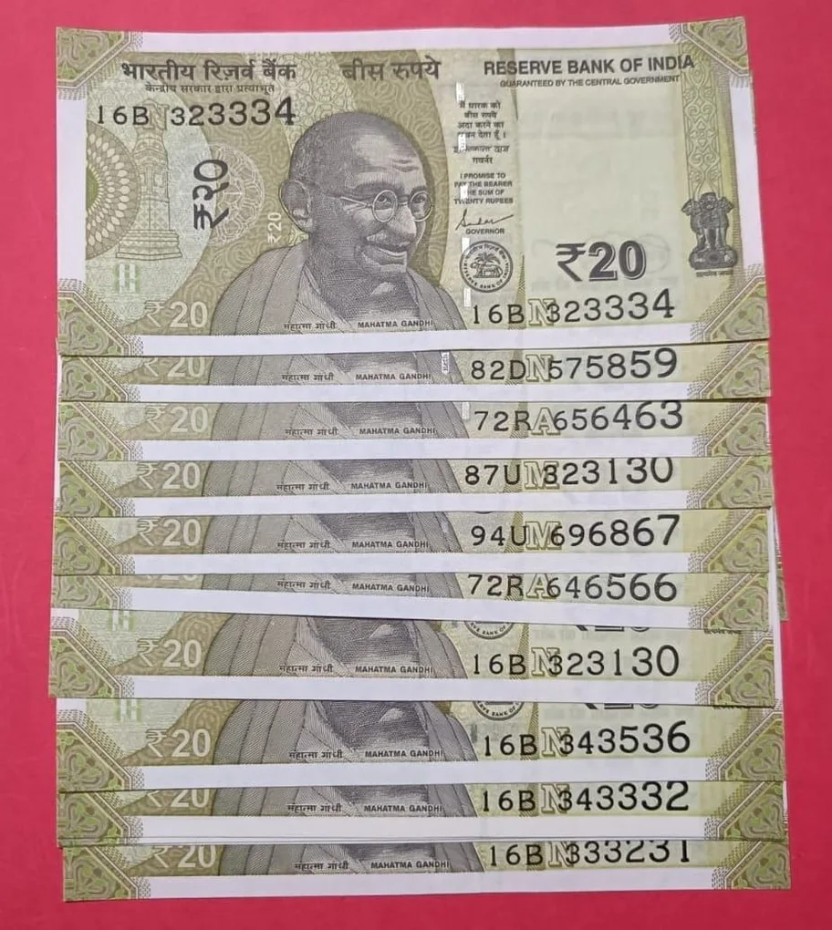 Total 12 Notes Ladder and Reverse Ladder Number GEM UNC Condition