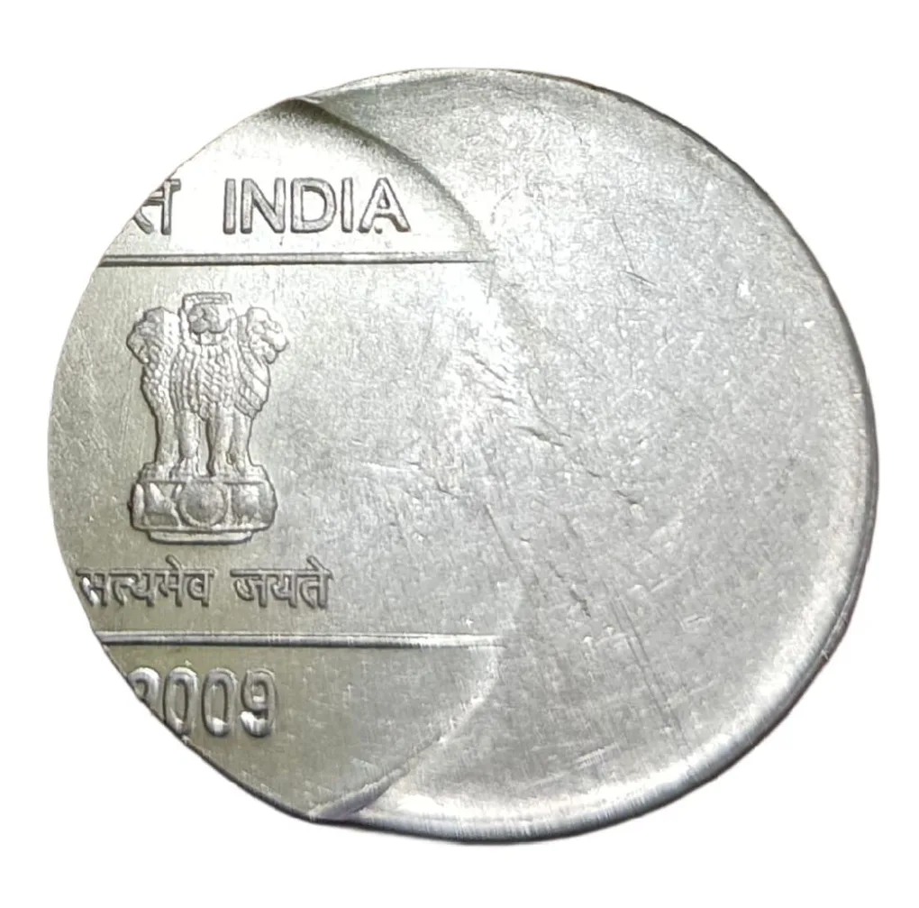 One Rupee Fss Old Mudra Series Year 2009 Off Centre Error High Collectable Grade.