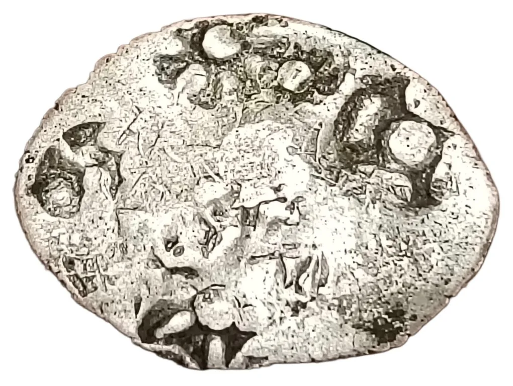 Ancient Imperial Magadhan Silver Punch Marks 1st "Series-I" Karshapana [C.400-350 BC] Big Sized **V. Rare** Collectable Grade.