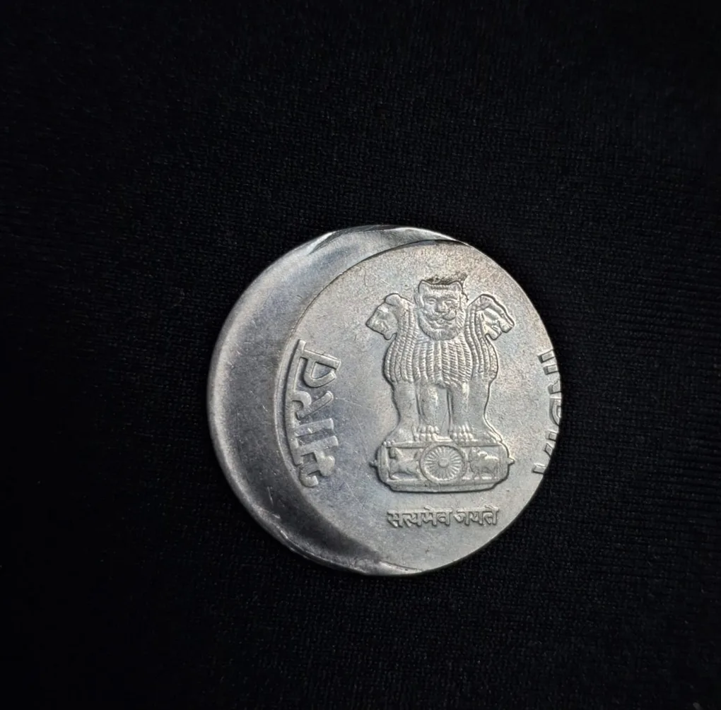 2 Rupee Error Coin Off Centre Error 2012