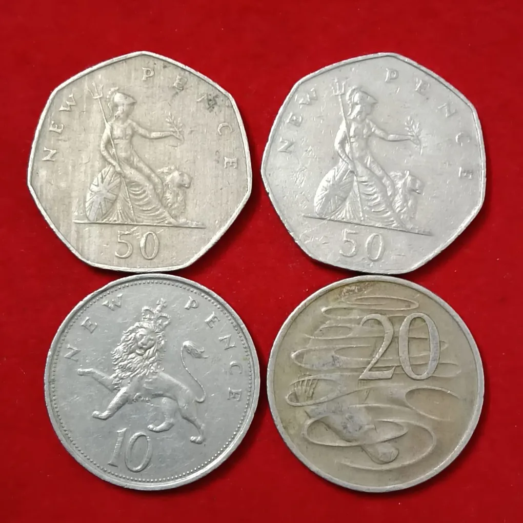 Elizabeth Australian Cents or Pence 4 Pcs Given