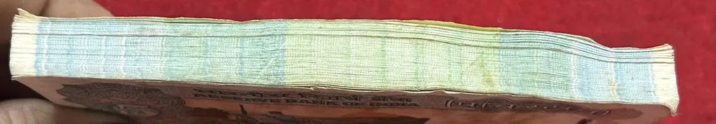5 Rupees Serial Packet Governer Manmohan Singh (D Insert) series packet