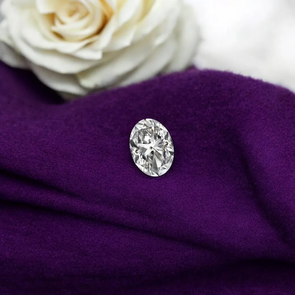 Rare Oval Shape Lab Grown Diamond 20 Cent Top Color Top Quality Very Unique and Rare Top Collectible Piece