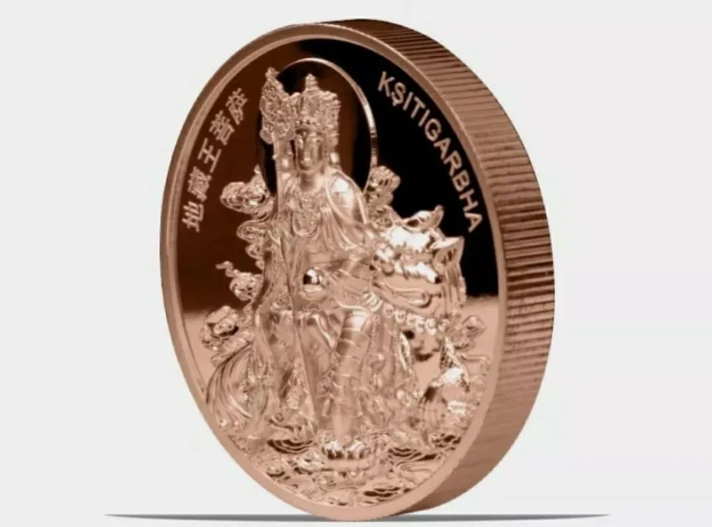 Samoa 2025 25Cents copper coin-The year of snake &King Ksitigarbha weight 45 gram beautiful proof set