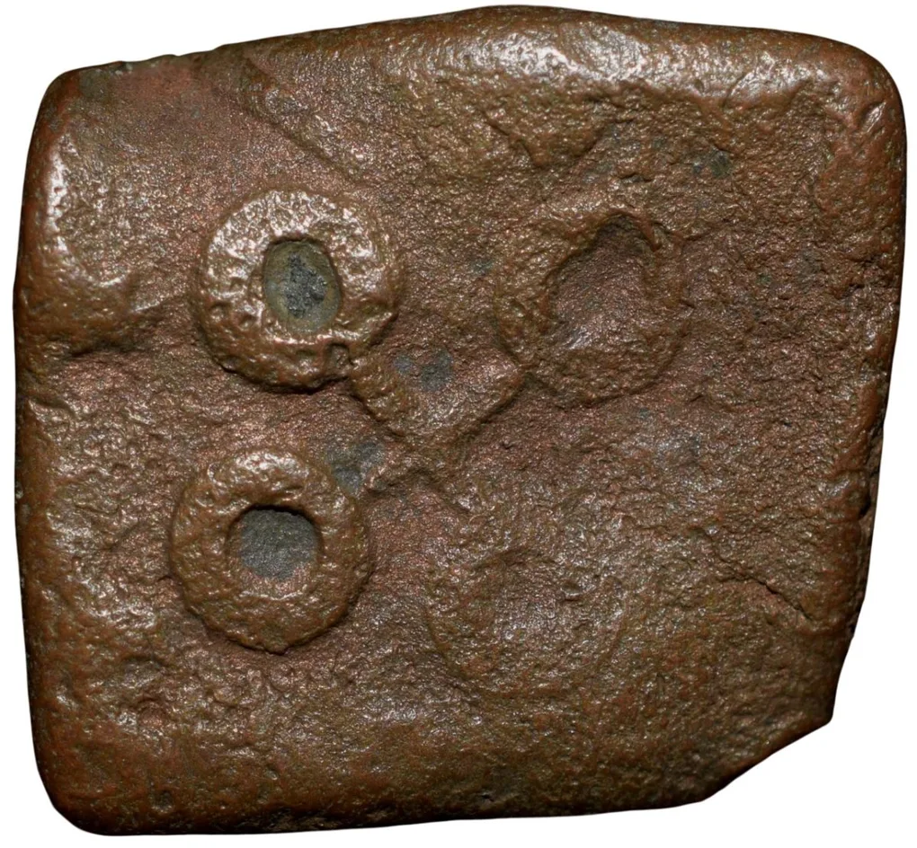 Copper Coin of Satakarni I (1st Cen. BC) of Satavahana Dynasty from Vidarbha(Yavatmal) Region with Elephant/Ujjaini Symbol-Brahmi Legends