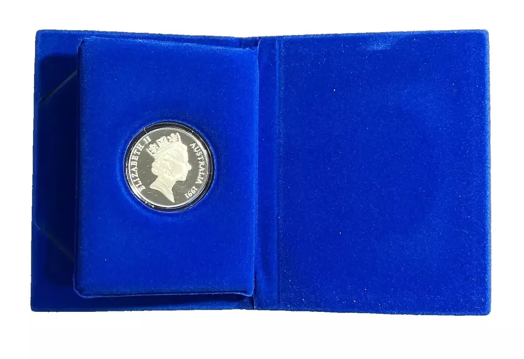 1991 Birds of Australian $10 Ten Dollar 'Jabiru' - Silver Proof Coin 20g