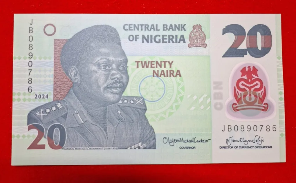 Nigeria 20 Naira Ending 786 Note GEM UNC Condition Plastic Note
