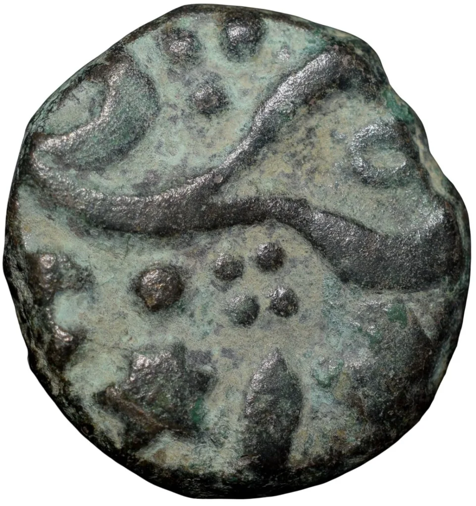 Copper Paisa of Jawad Mint of Gwalior State(1700-1800 AD) with Scimitar KM97