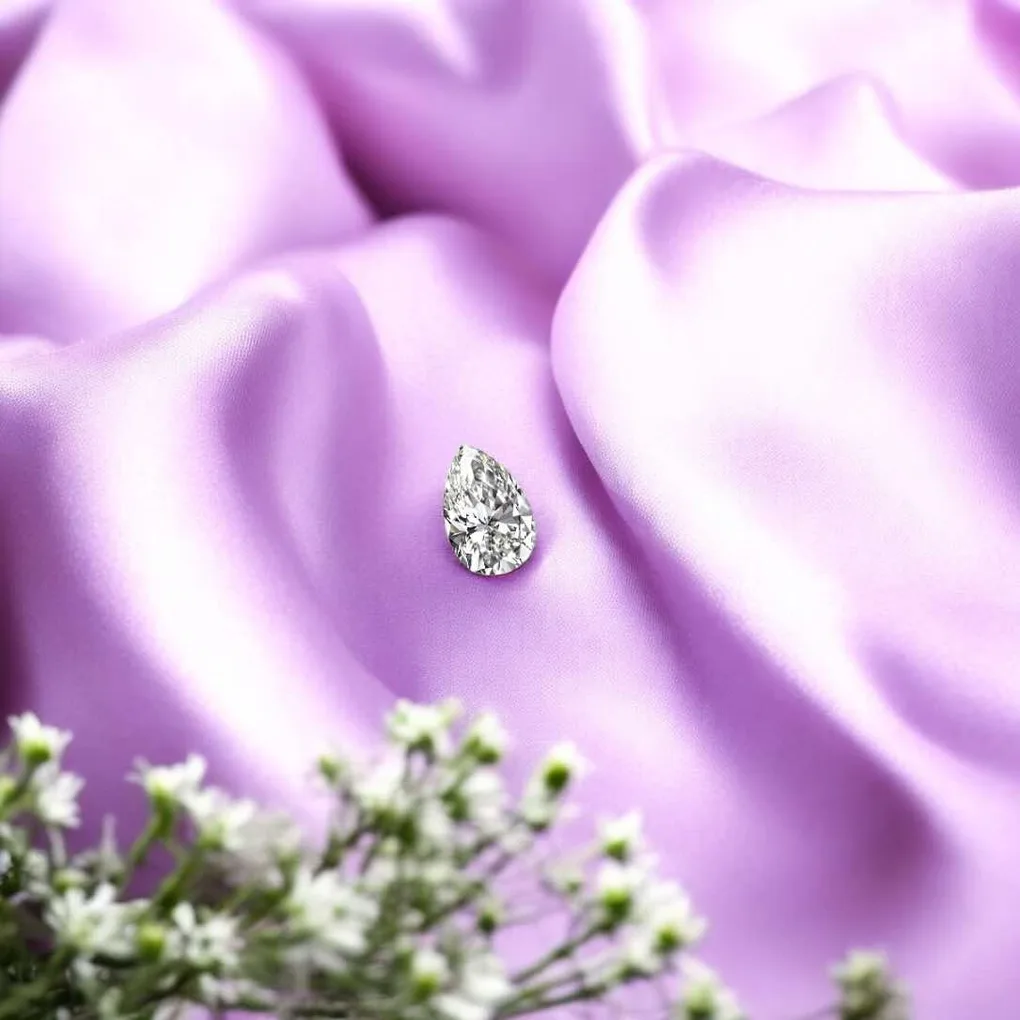 Pear Shape Diamond Indian Origin Diamond 10 Cent E Color Top Quality Collectible Antique Item Eco Friendly