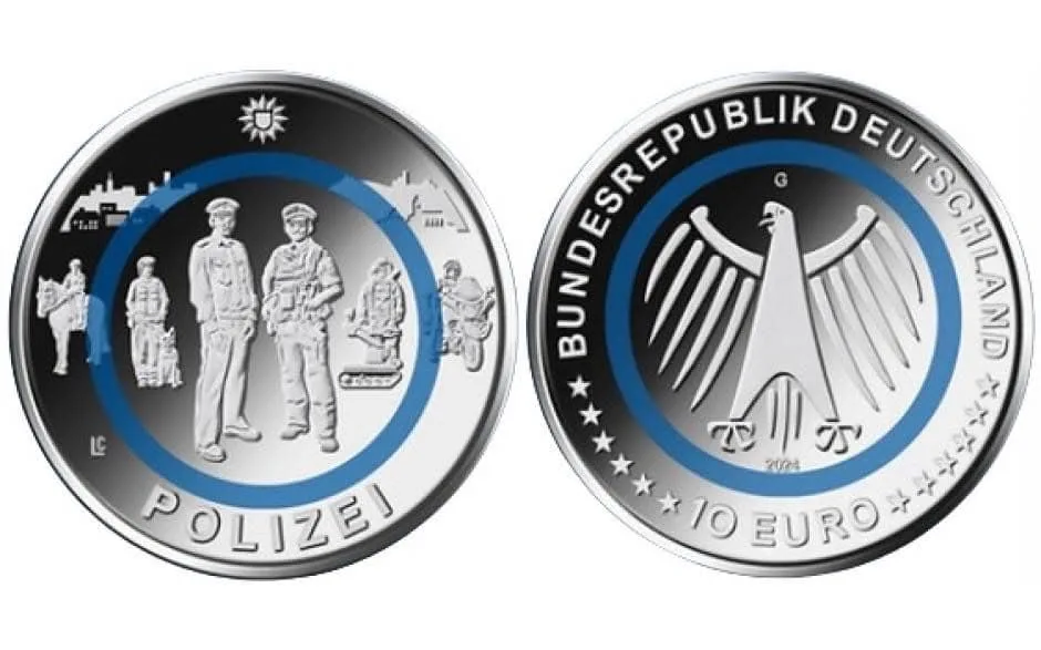 2024 Police BU Coin 10 Euro Series Extremely Rare and Popular Across Europe