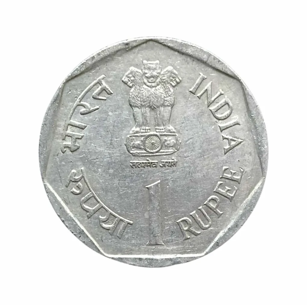 Re 1 Republic India Commemorative Coin Marking 9th World Food Day Emphasizing Food and Environment Unique and Rare