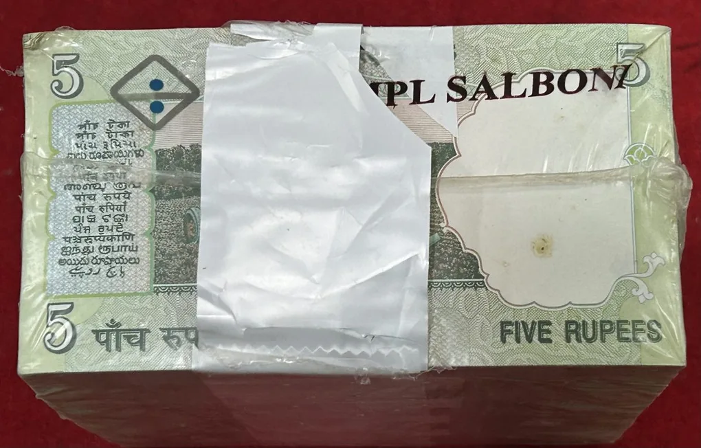 5 Rupees Sealed Mint Pack RIM Subbarao UNC Lowest Price (1000 Note Pack ) RIM