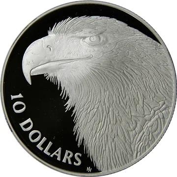 1994 Birds of Australian $10 Ten Dollar 'wedge-Tailed Eagle - Silver Proof Coin 20g