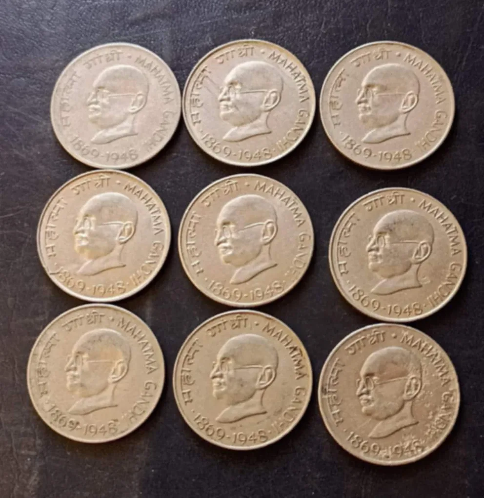 India Denomination 50 Paisa Cost 405₹ all 9 Condition as image Same and similar set are available